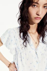 H&M Lace-inset blouse