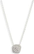 Monica Vinader Nura Mini Nugget Pavé Diamond Pendant Necklace