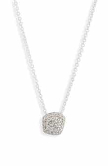Monica Vinader Nura Mini Nugget Pavé Diamond Pendant Necklace