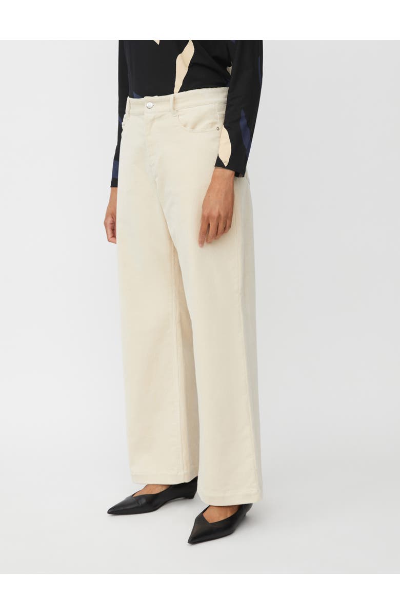 Masai Copenhagen Wide Leg Velvet Pants, Main, color, Fog