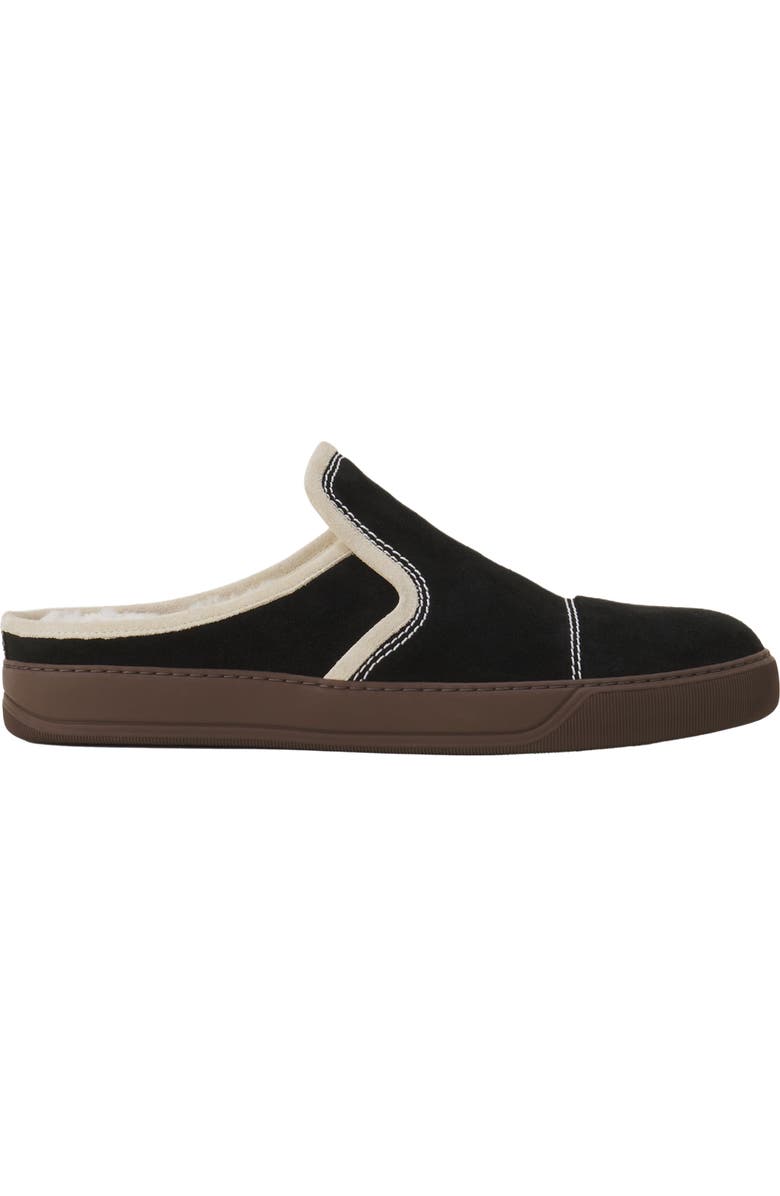 Lanvin Dbb1 Suede Mule Sneakers, Main, color, Noir/Blanc Cassé