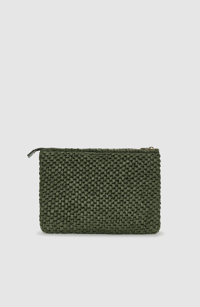 ANINE BING Rio Pouch, Alternate, color, Olive