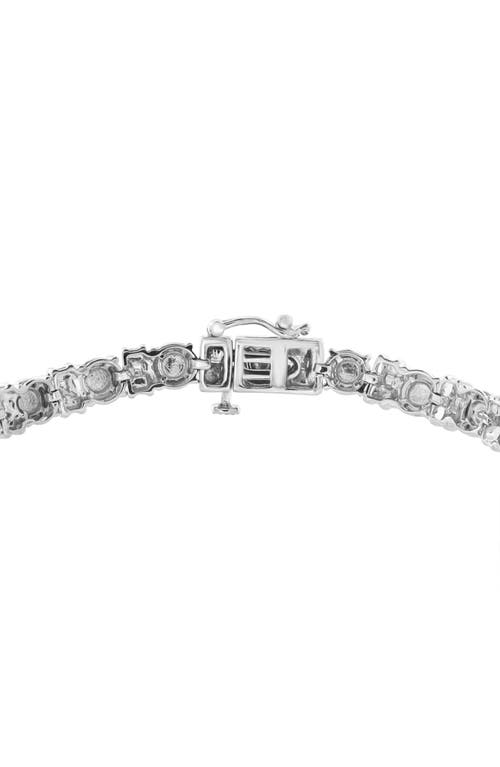 Effy Sterling Silver Diamond Bracelet In Silver