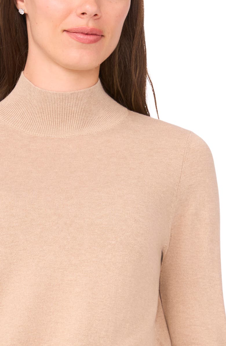 Halogen<sup>®</sup> Button Cuff Turtleneck Sweater, Alternate, color, Nomad Camel