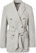 rag & bone Virginia Tie Waist Double Breasted Blazer