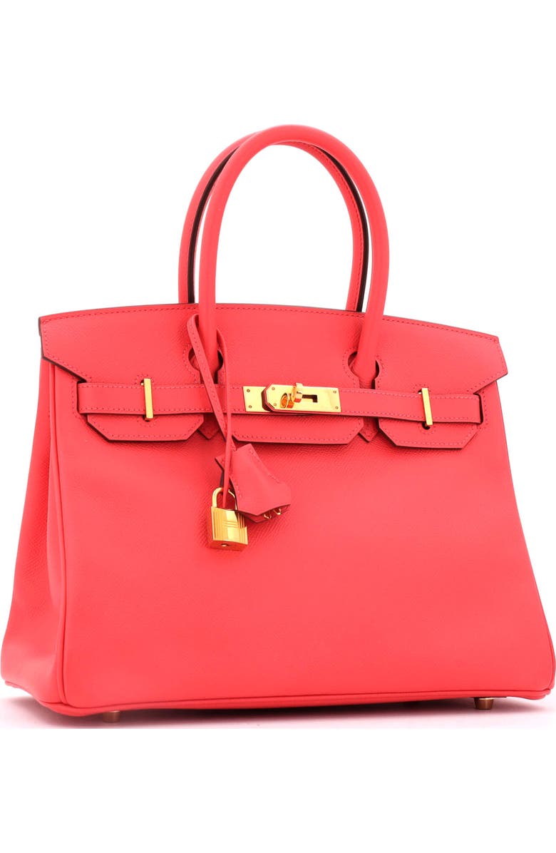 Pre-Owned Hermes Birkin Handbag Red Epsom with Gold Hardware 30, Alternate, color, Rouge Pivoine