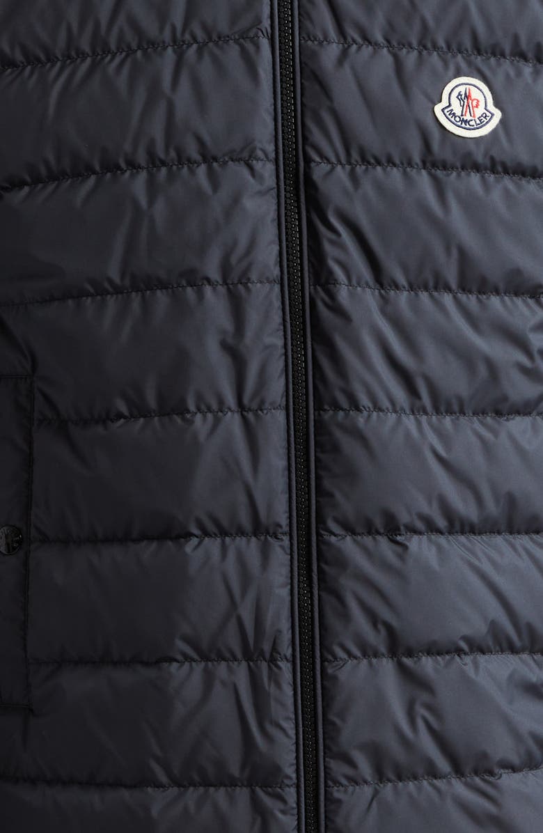 Moncler Quilted Down & Knit Cardigan, Alternate, color, 