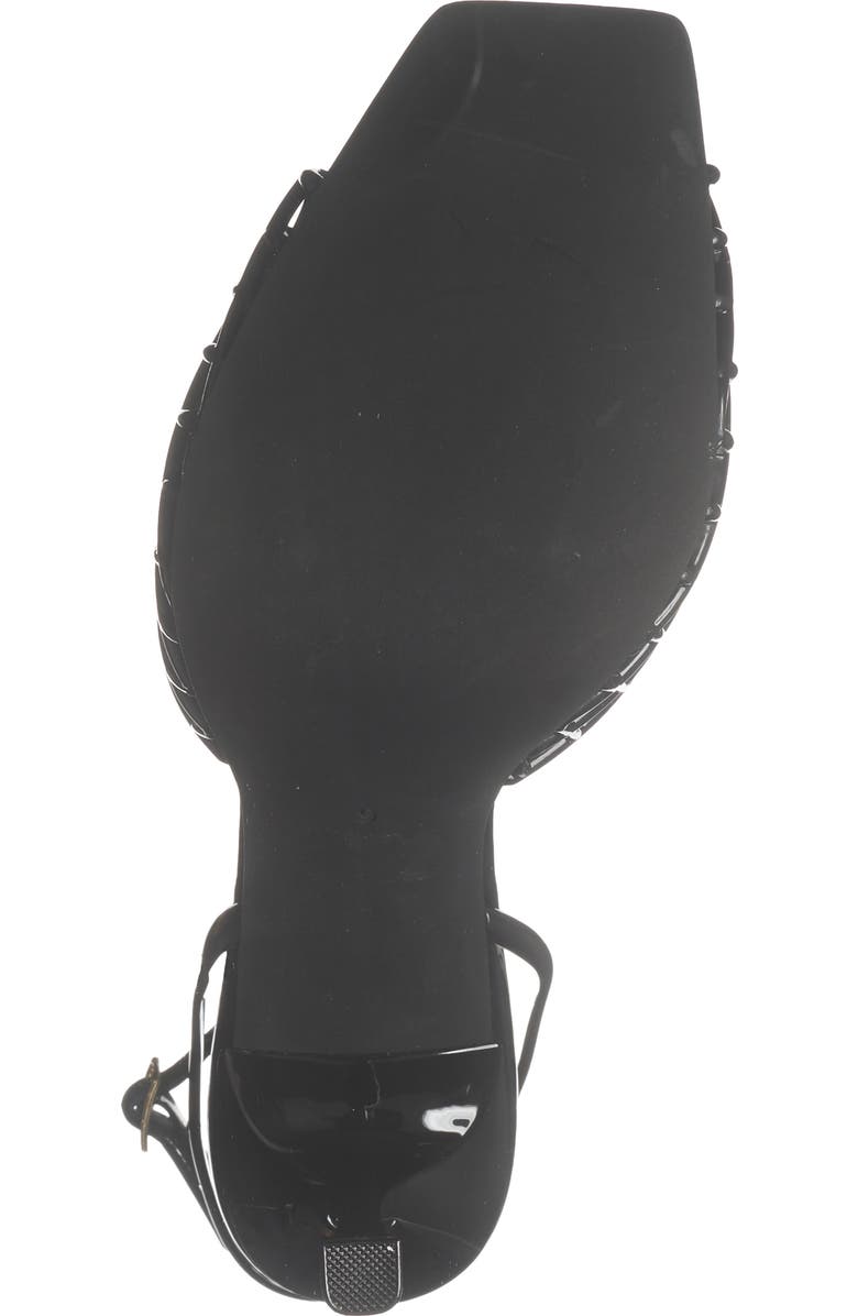 Jeffrey Campbell Lattix Ankle Strap Jelly Sandal, Alternate, color, Black