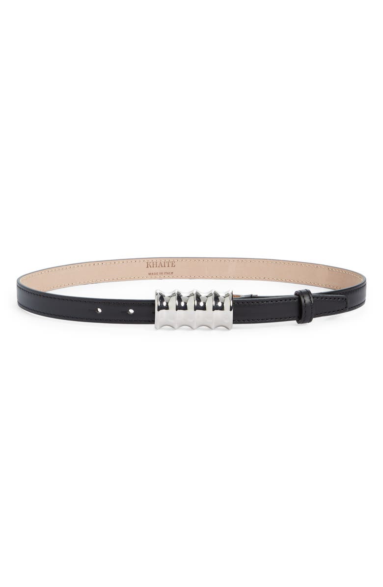 Khaite Julius Leather Belt, Main, color, 