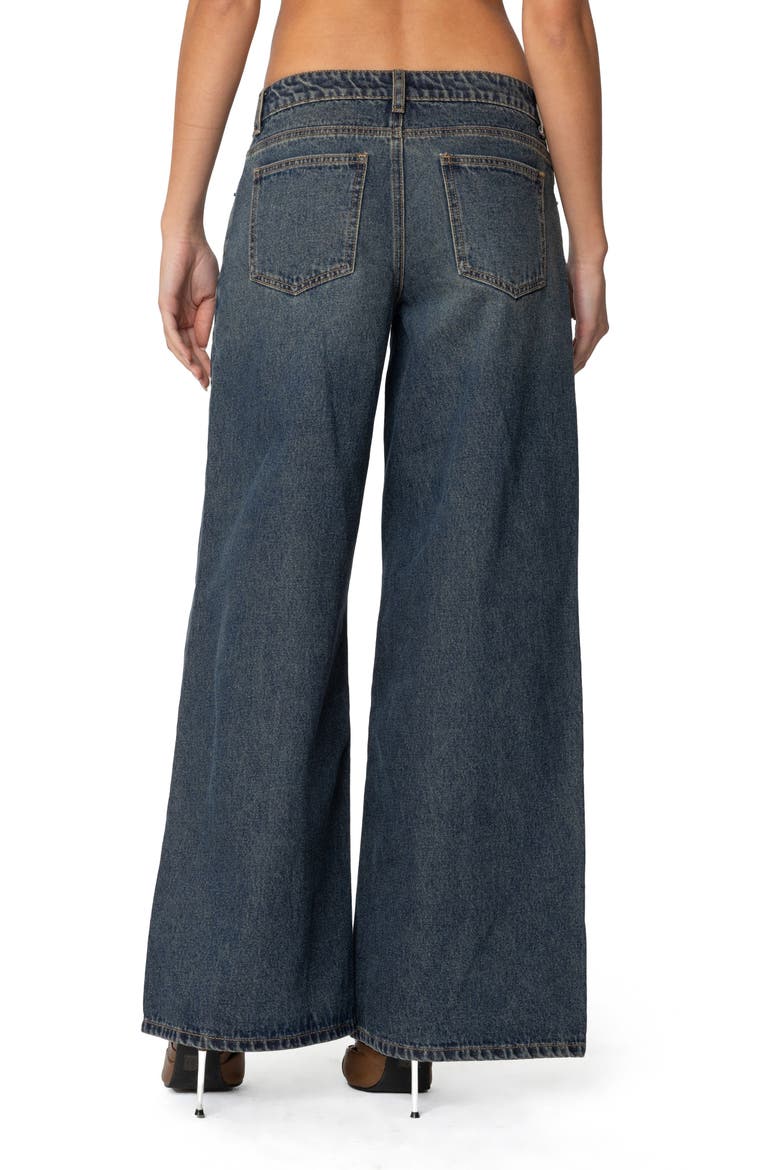 Laney Low Rise Wide Leg Jeans, Alternate, color, BLUE