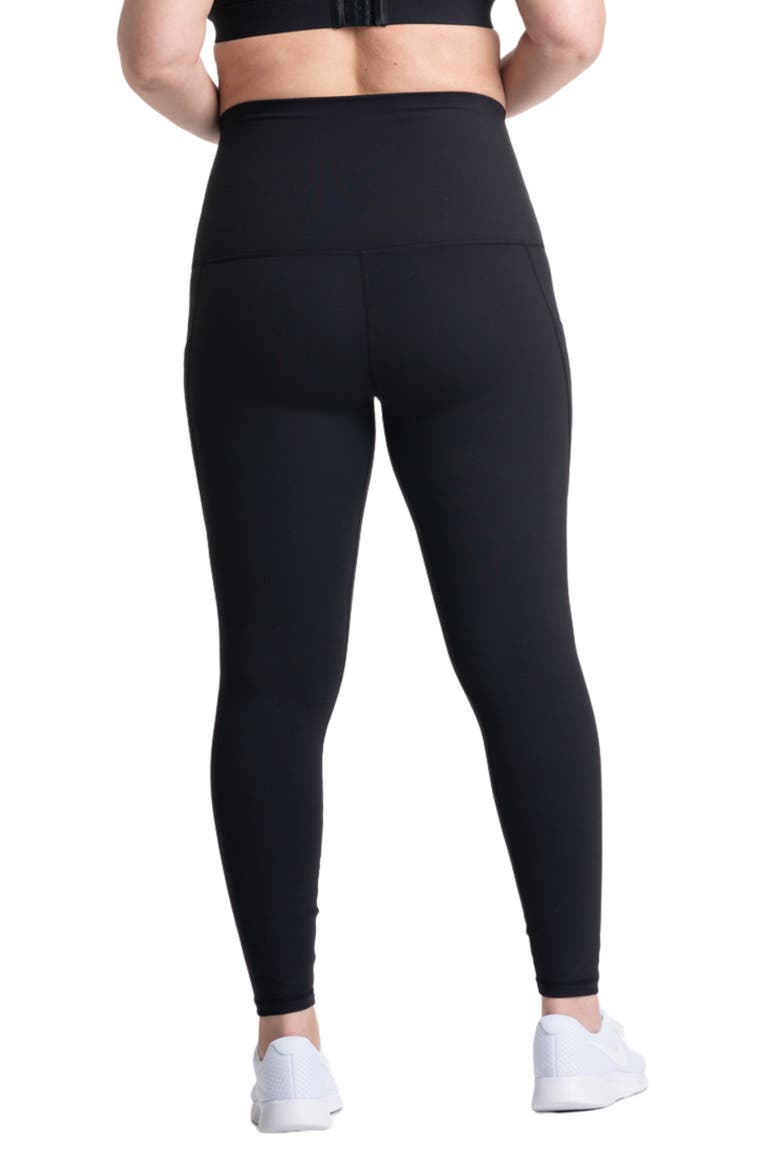 Sima Active High Waist Maternity/Postpartum Leggings, Alternate, color, BLACK
