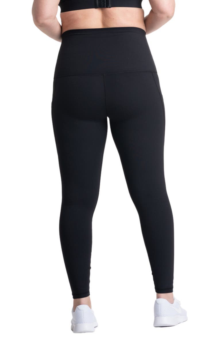Preggo Leggings Sima Active High Waist Maternity/Postpartum Leggings, Alternate, color, Black