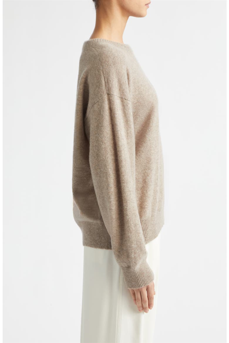 Boyce Brushed Cashmere & Silk Crewneck Sweater, Alternate, color, CLOUD STONE