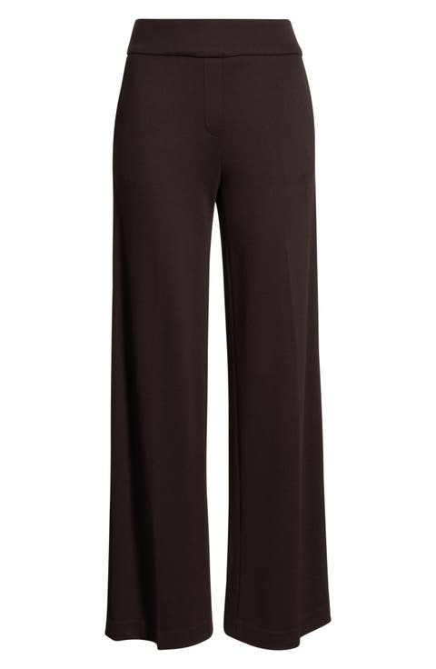 Pull-On Wide Leg Trousers