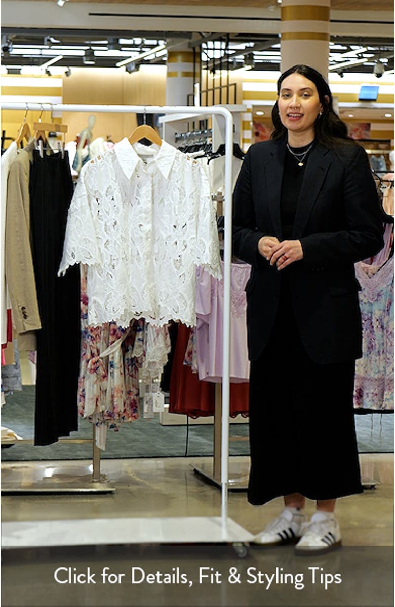 Charli Embroidered Button-Up Shirt, sales video thumbnail