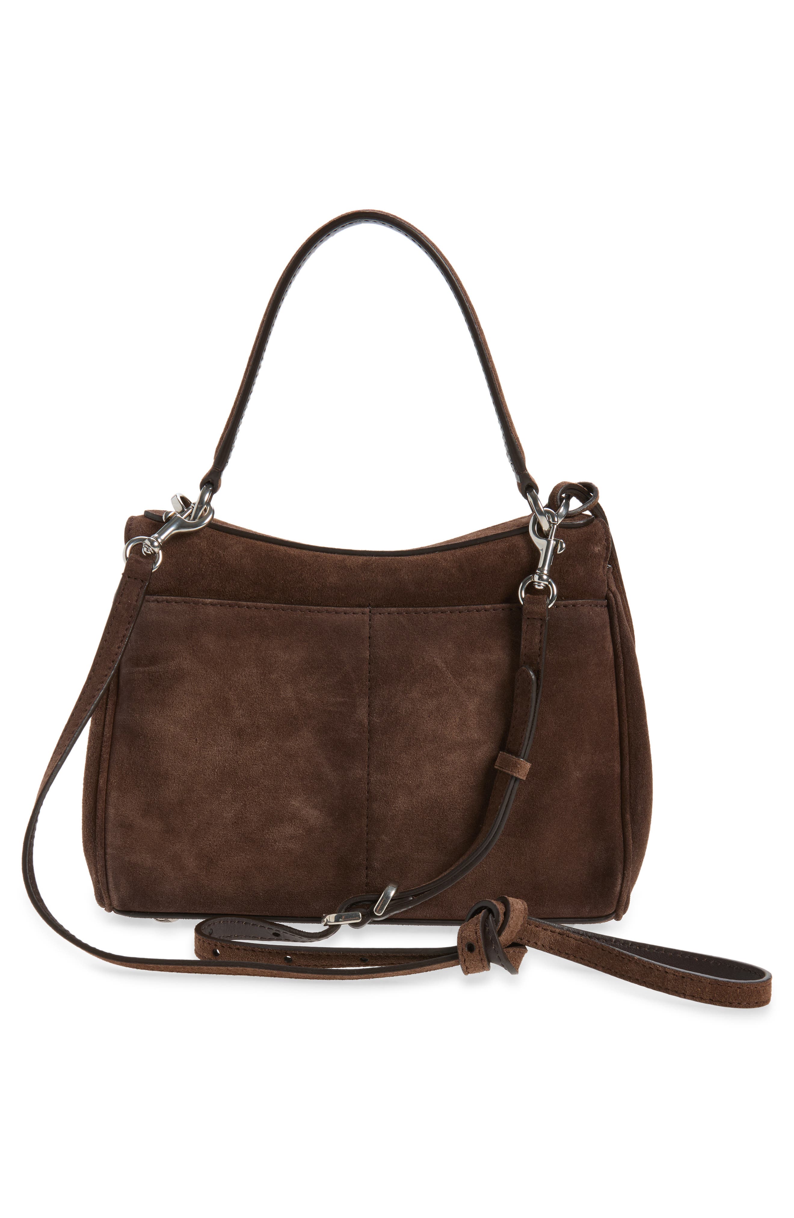 Small Rodeo Suede Top Handle Bag, Alternate, color, 2308 LIGHT ESPRESSO