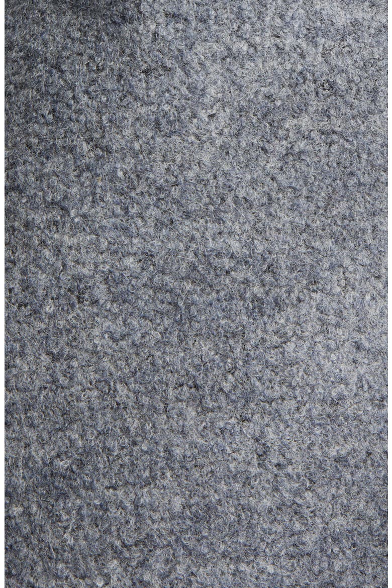 Double Breasted Bouclé Peacoat, Alternate, color, GREY
