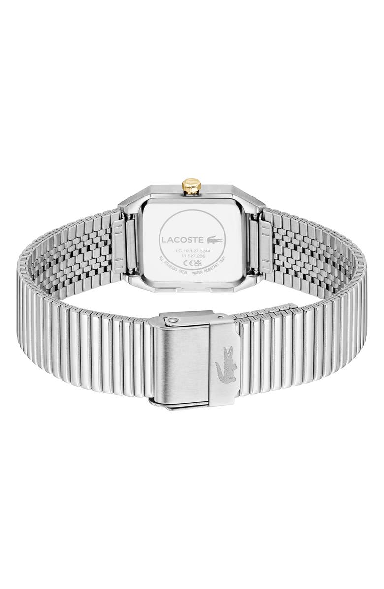 Lacoste Rene Bracelet Watch, 23mm x 30.8mm, Alternate, color, Silver