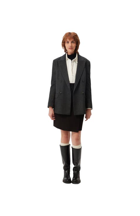 Double-Breasted Cashmere Blazer