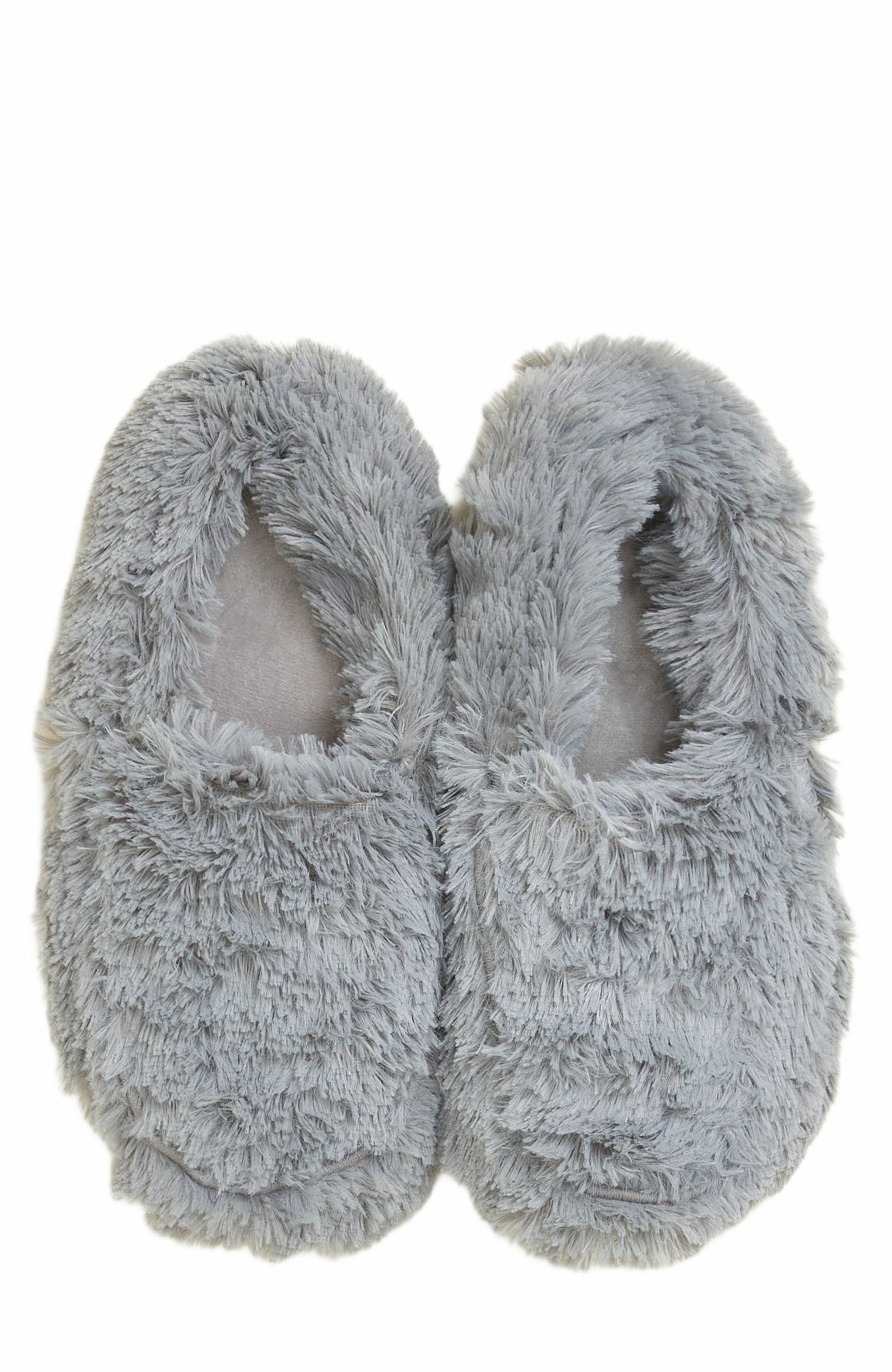 Warmies Plush Slippers, Alternate, color, Gray