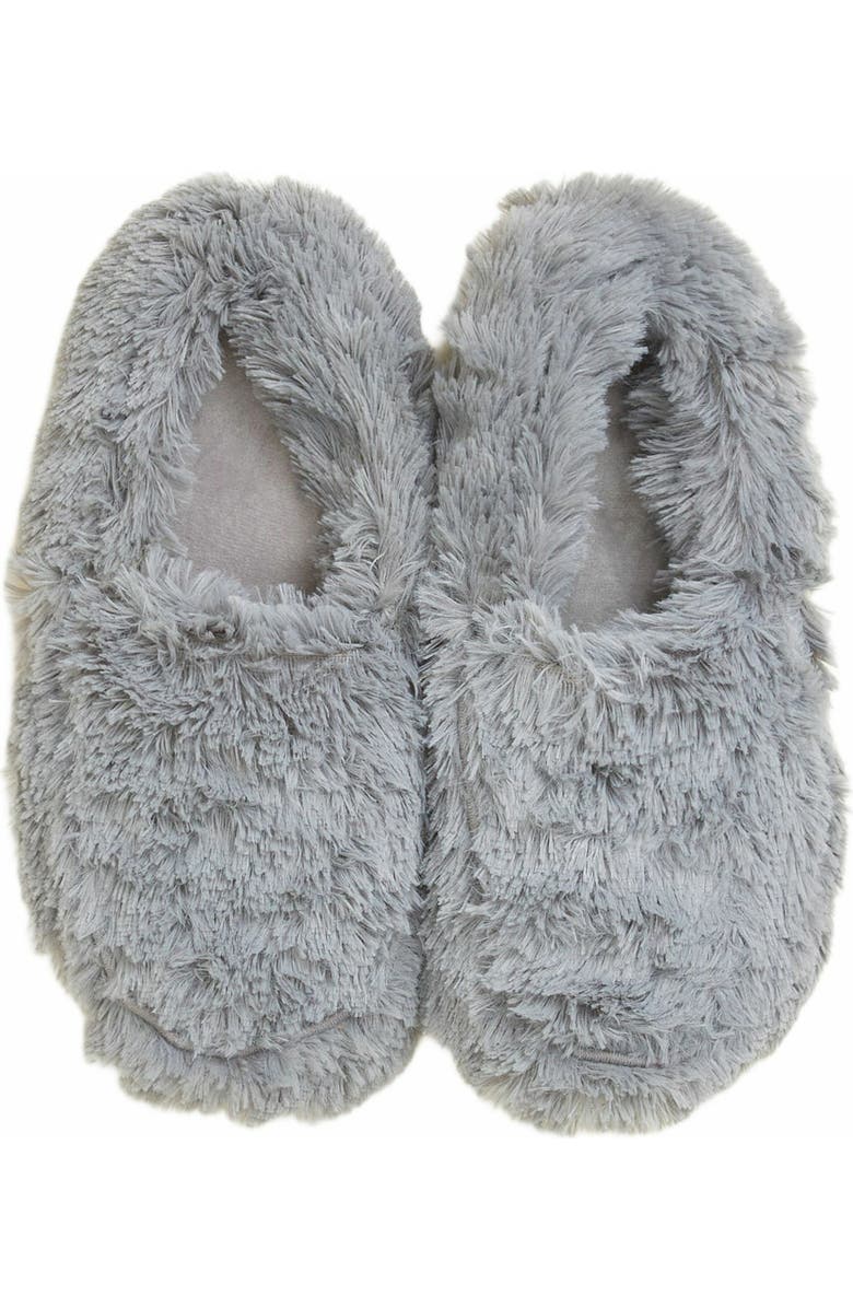 Warmies Plush Slippers, Alternate, color, Gray