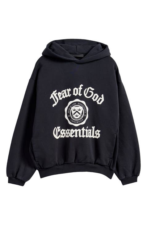 Essentials selling Fear of God Khakis Front Logo Hoodie Size XXL