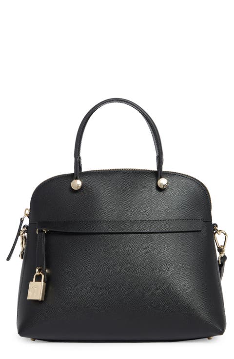 Classic Dome Leather Handbag