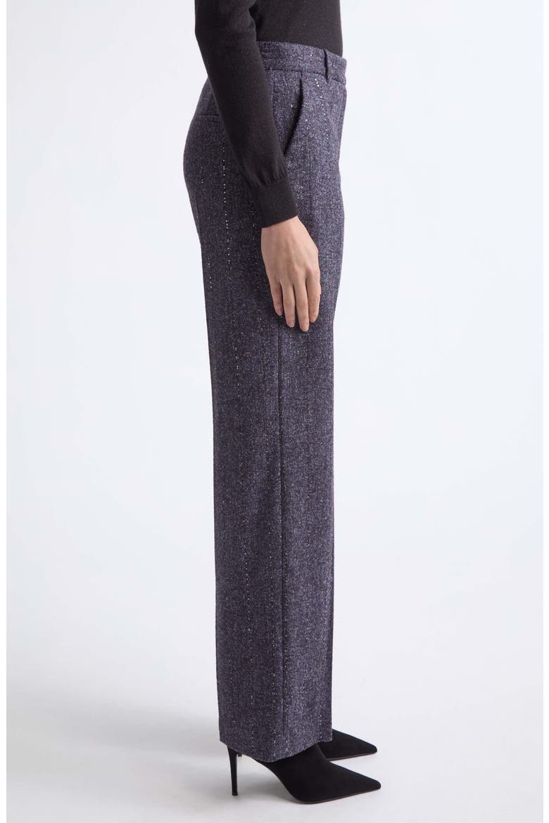 Stretch Wool, Silk & Linen Pants, Alternate, color, 177 AMETHYST