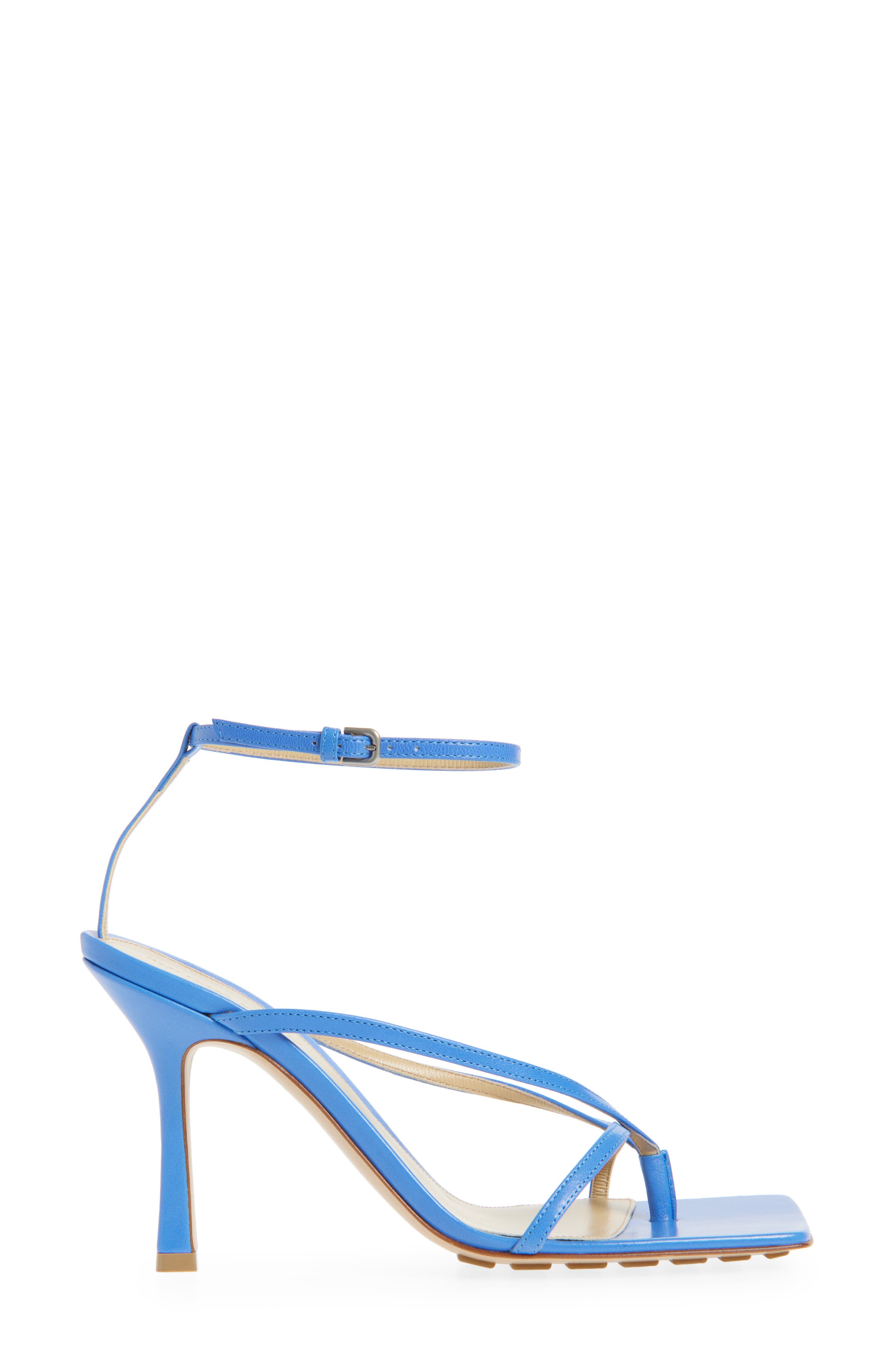 Bottega Veneta Ankle Strap Sandal, Alternate, color, Aquarium