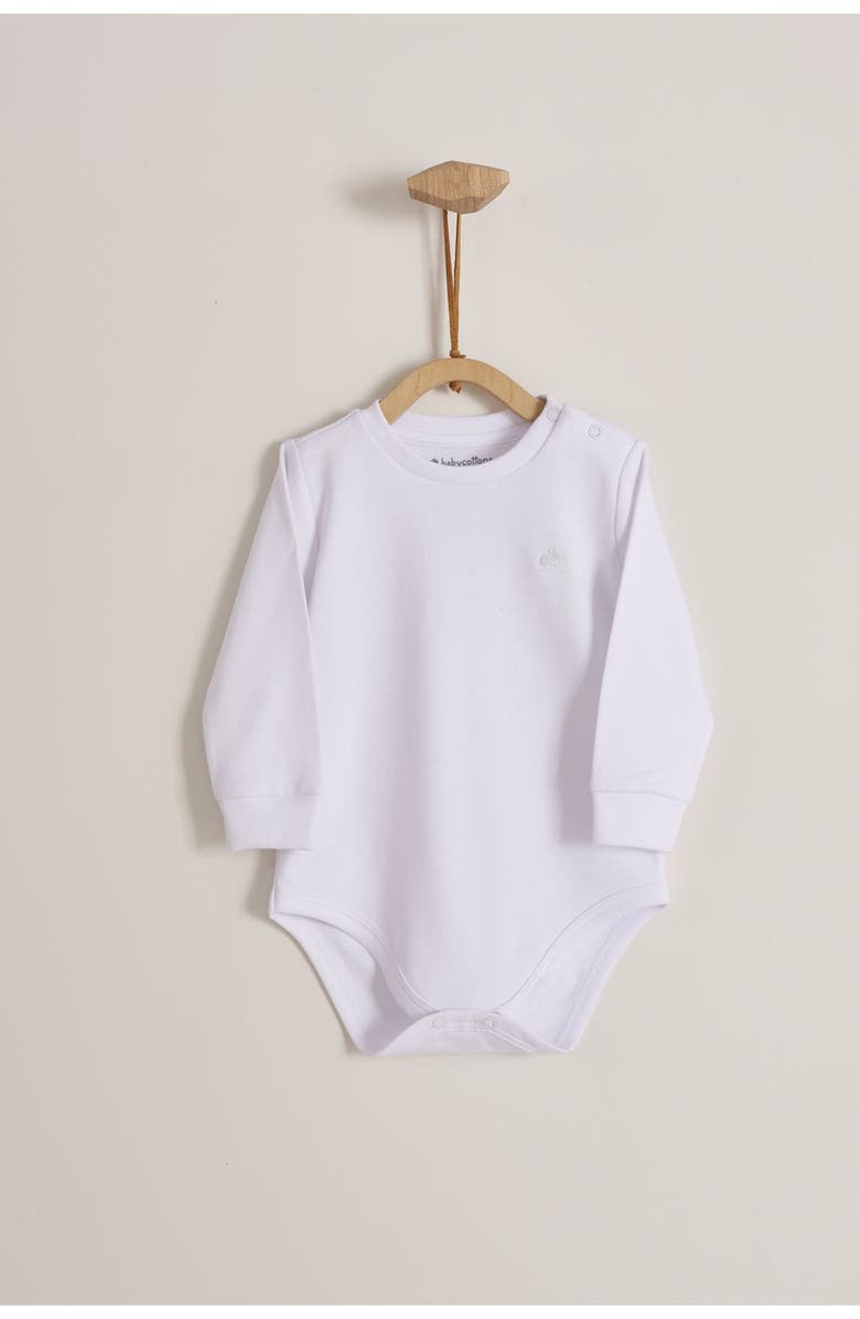 Babycottons Premium Peruvian Pima Cotton Colors Long Sleeve Bodysuit For Infant, Alternate, color, 