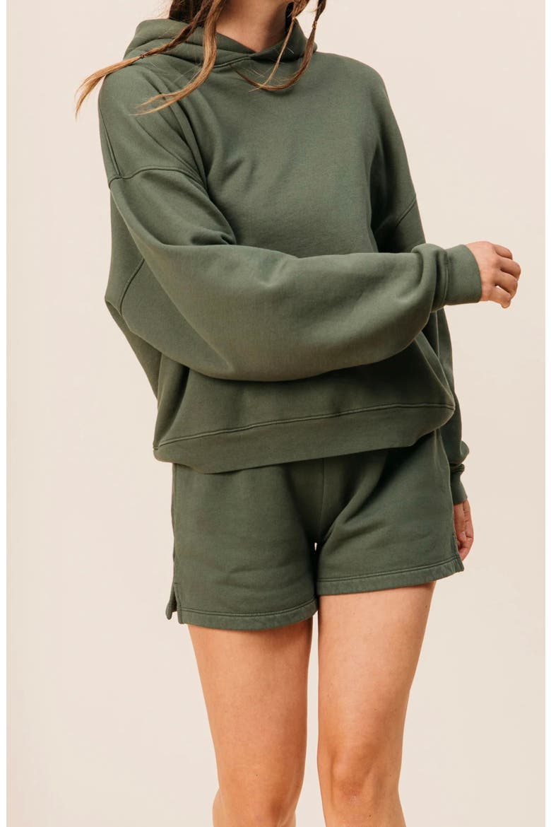 Women's Organic Cotton Teddy Everywhere Shorts, Main, color, Spruce