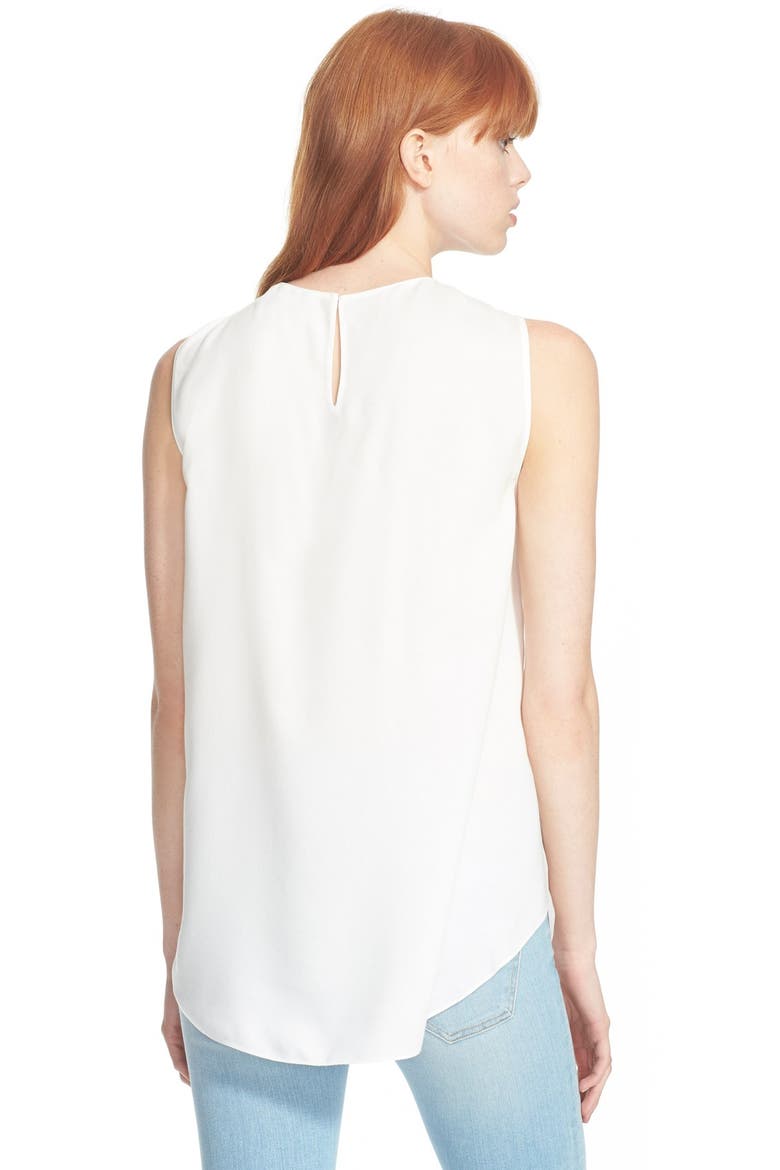 Fringe Detail Shell, Alternate, color, WHITE