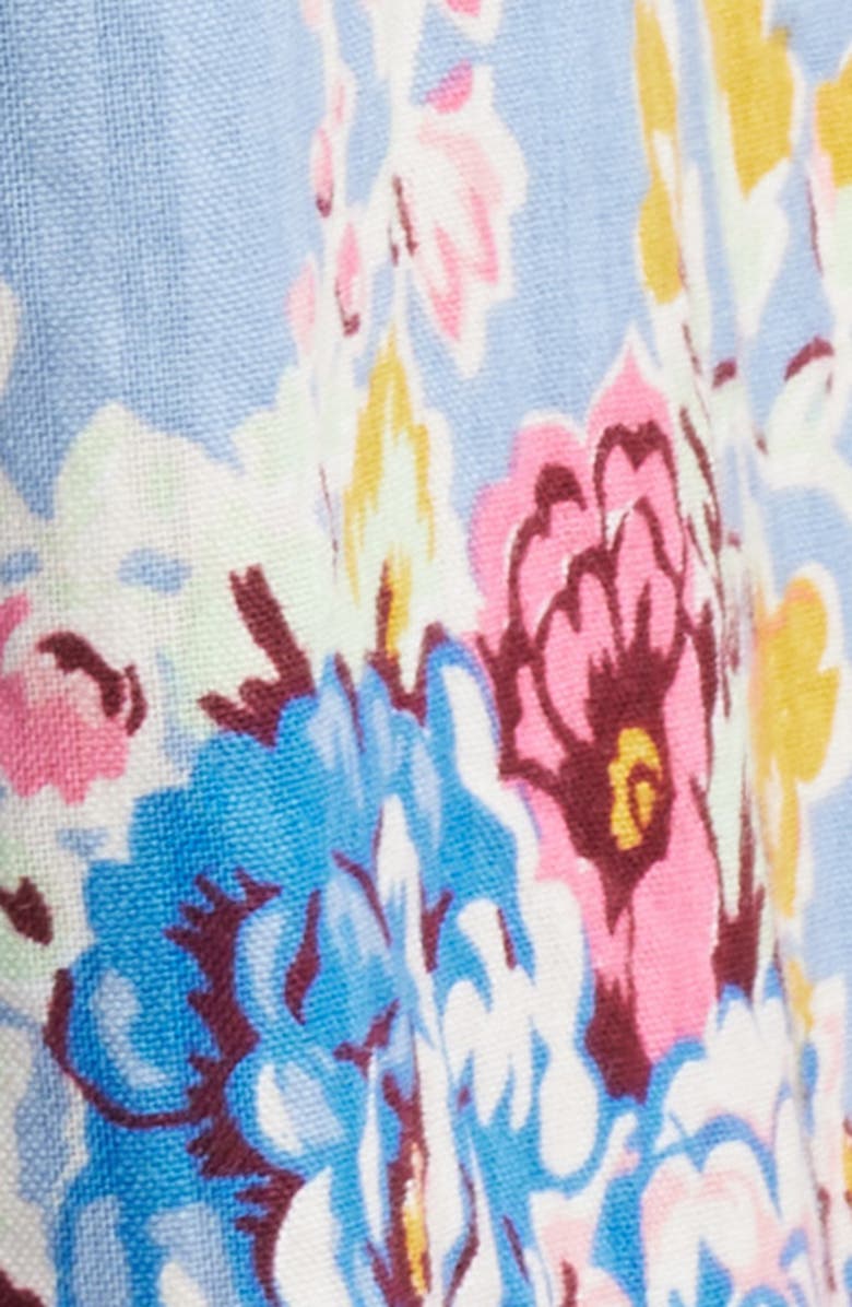 LOVE THE LABEL Bowie Floral Ruffle Detail Cotton Dress, Alternate, color, 