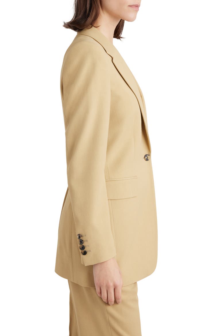 One-Button Blazer, Alternate, color, SAND 900