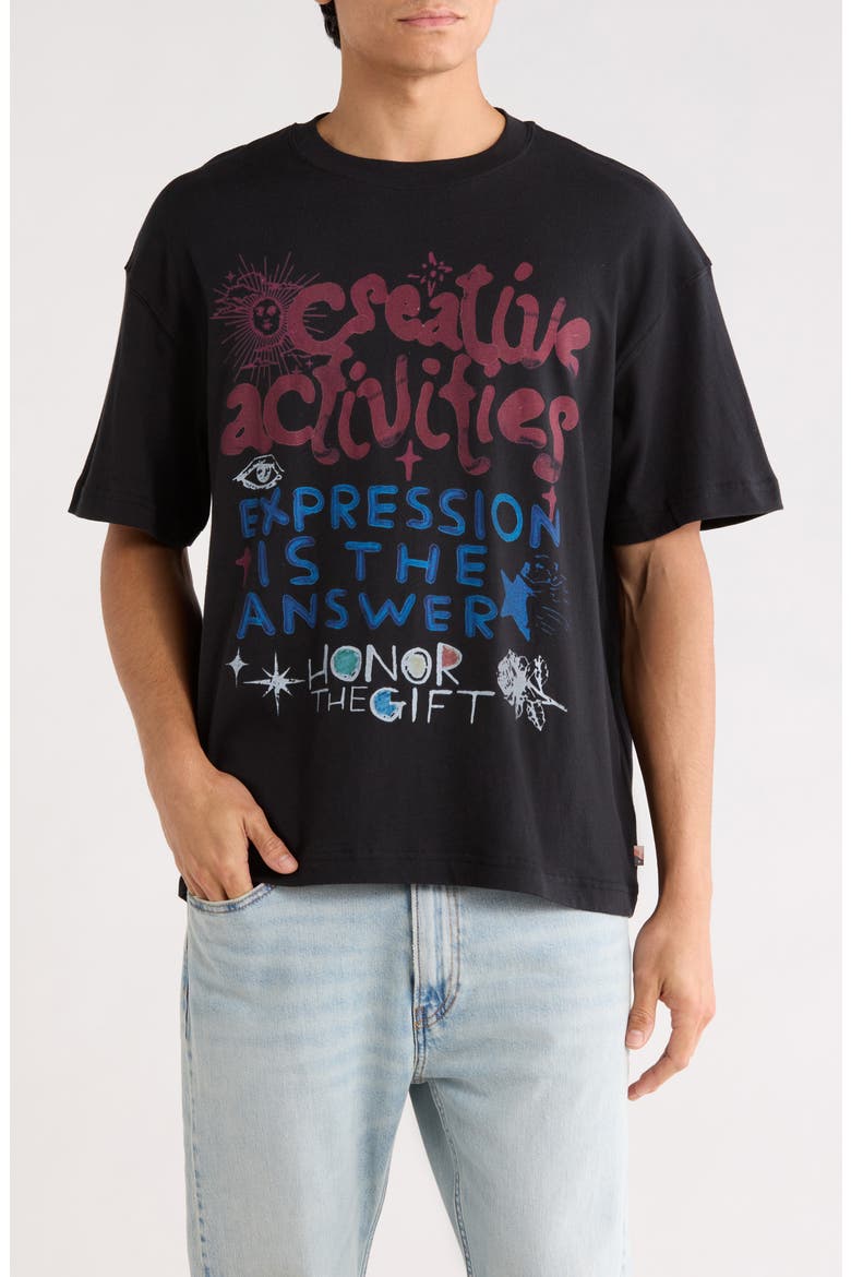 Creative Activities Graphic T-Shirt, Main, color, BLACK