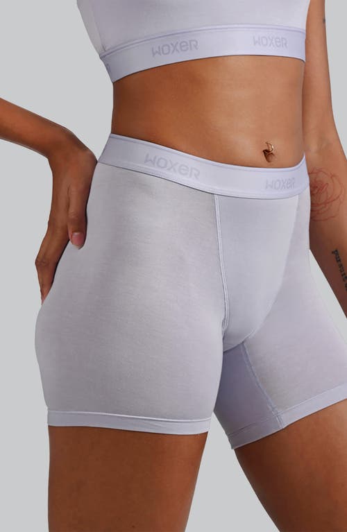 Woxer Baller Ultra-soft 5-inch Boxer Briefs In Purple
