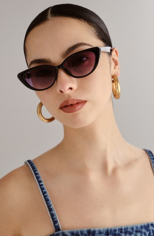 Aire Amalthea Sunglasses In Black/warm Smoke Grad