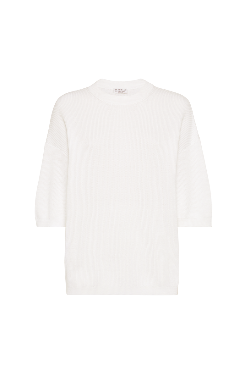 Brunello Cucinelli English Rib knit sweater, Main, color, Panama