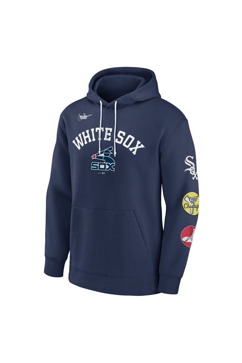 Men's Nike Navy Chicago White Sox Rewind Lefty Pullover Hoodie, Alternate, color, Navy