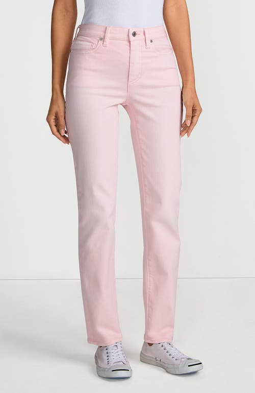 LANDS' END LANDS' END RECOVER HIGH RISE STRAIGHT LEG BLUE JEANS
