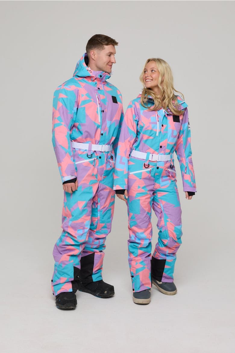 Del Mar Ski Suit Men's, Alternate, color, Pink and Blue