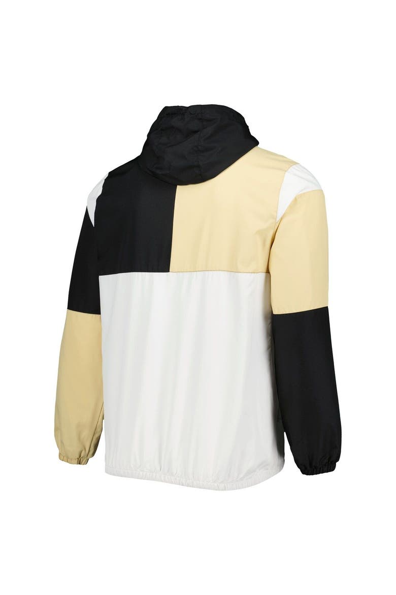 Men's G-III Sports by Carl Banks White/Black Army Black Knights Fair Catch Half-Zip Anorak Jacket, Alternate, color, White