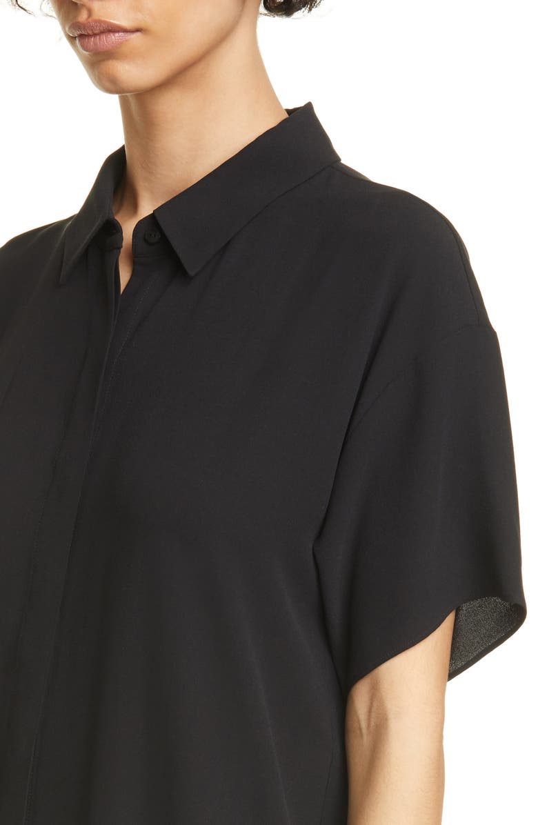 Eileen Fisher Classic Collar Silk Shirtdress, Alternate, color,