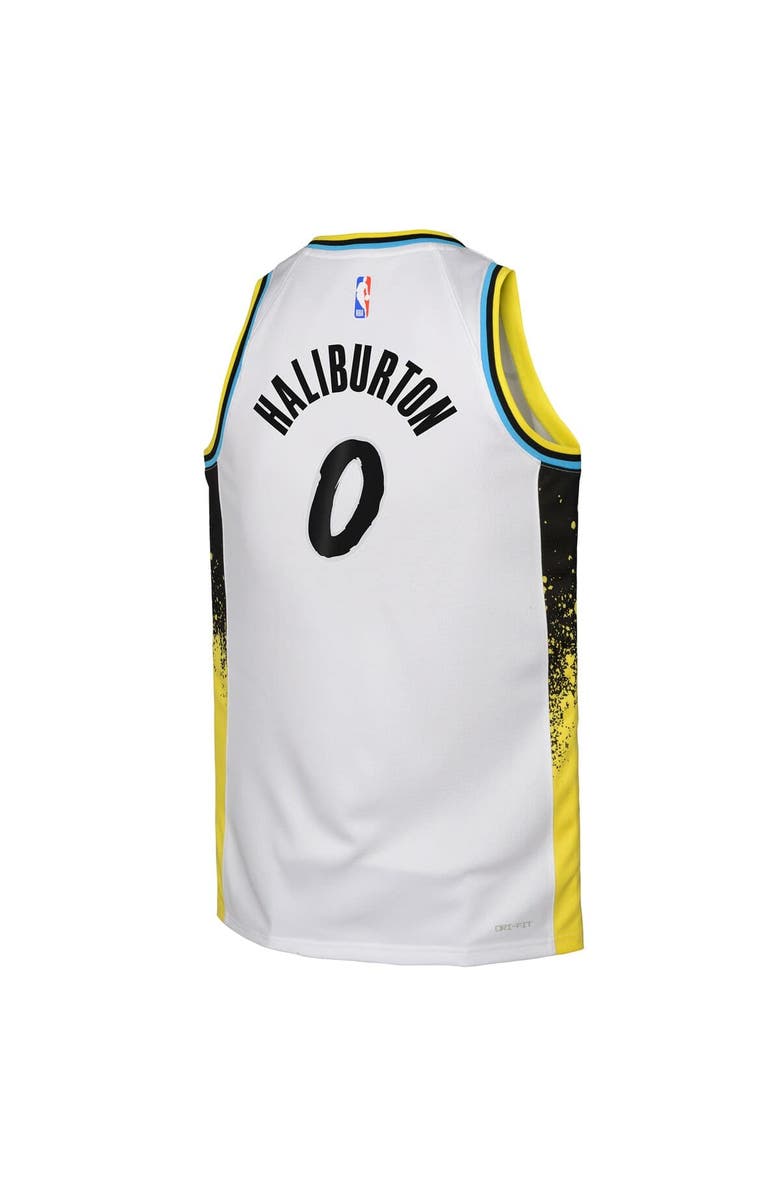 Nike Youth Nike Tyrese Haliburton White Indiana Pacers 2024/25 Swingman Player Jersey - City Edition, Alternate, color, 