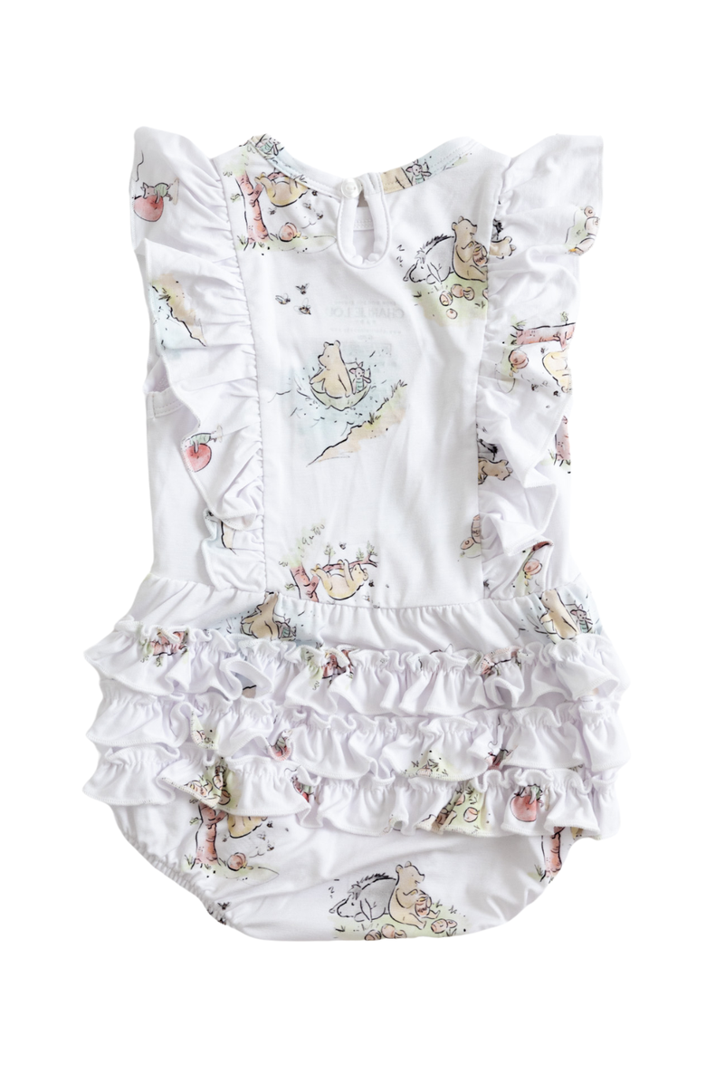 Charlie Lou Baby<sup>®</sup> Winnie the Pooh Bubble Ruffle Bodysuit, Alternate, color, 