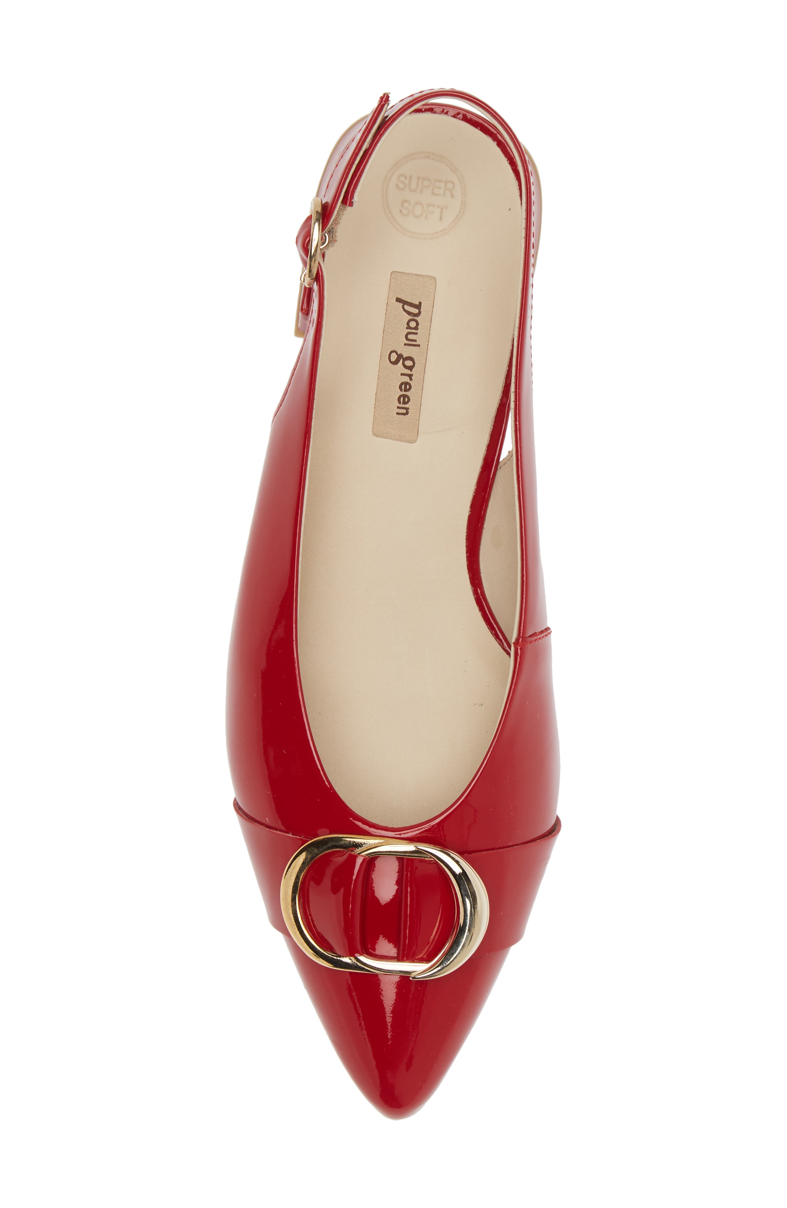 Paul Green Tara Slingback Pointed Toe Pump, Alternate, color, Lipstick Soft Patent
