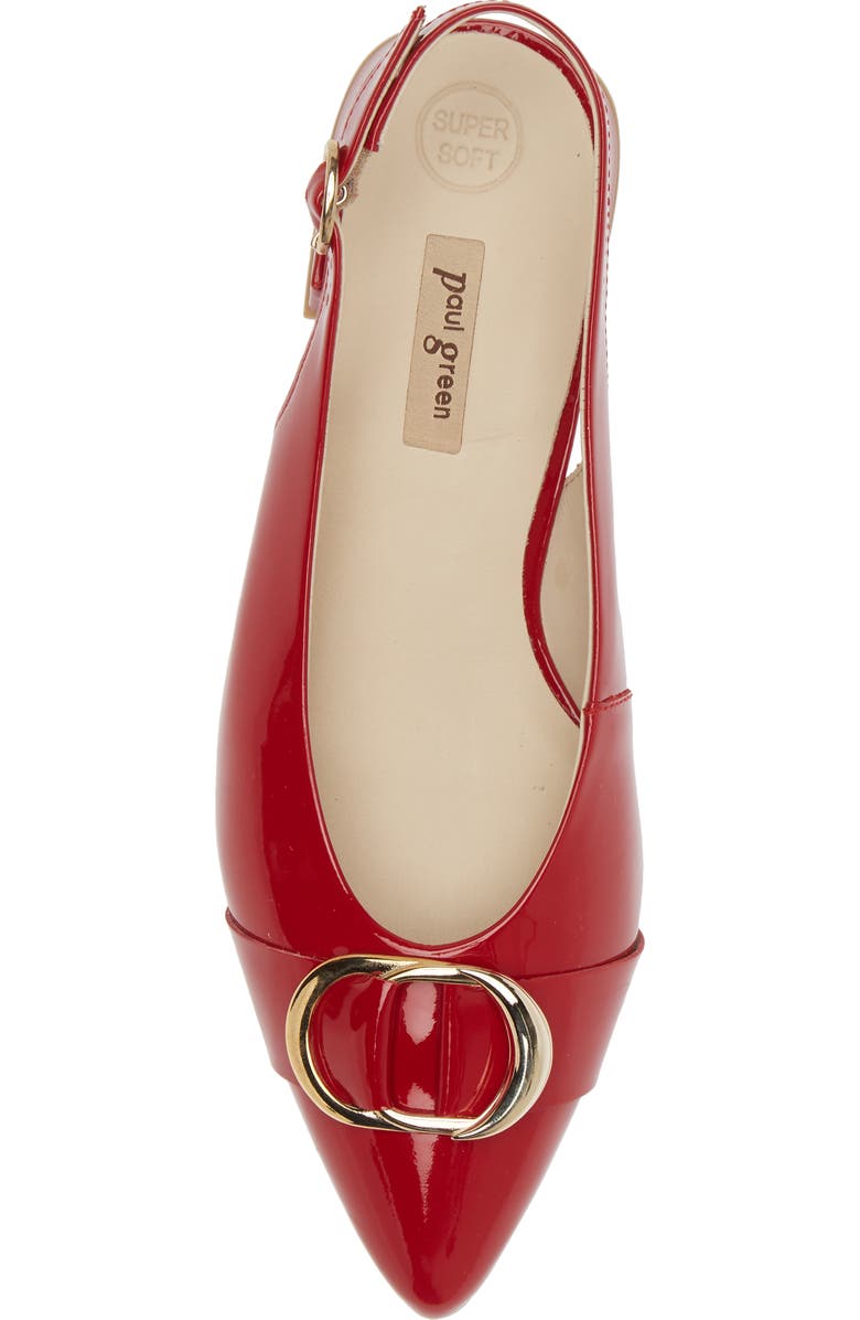 Paul Green Tara Slingback Pointed Toe Pump, Alternate, color, Lipstick Soft Patent
