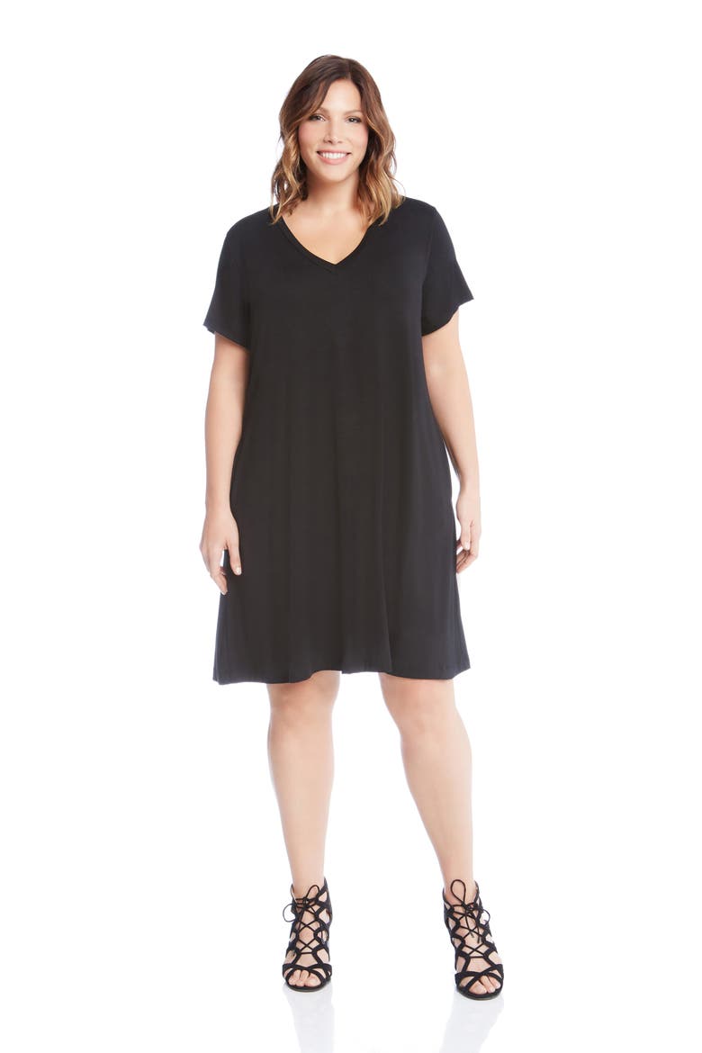Quinn Pocket Shift Dress, Alternate, color, BLACK