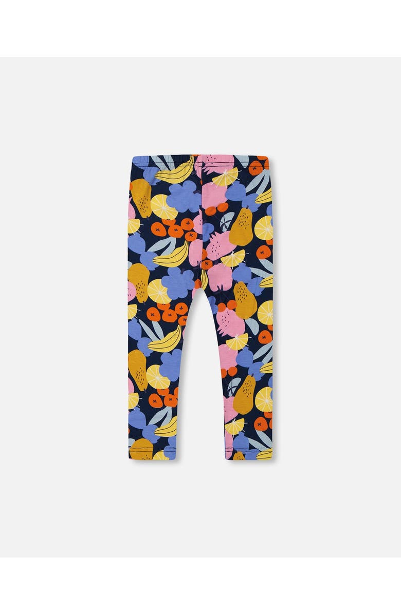 Deux par Deux Little Girl's Printed Capri Leggings Multicolored, Alternate, color, 