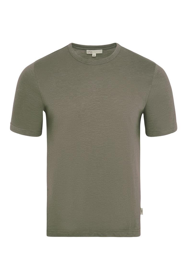Slub Knit T-Shirt, Alternate, color, AGAVE